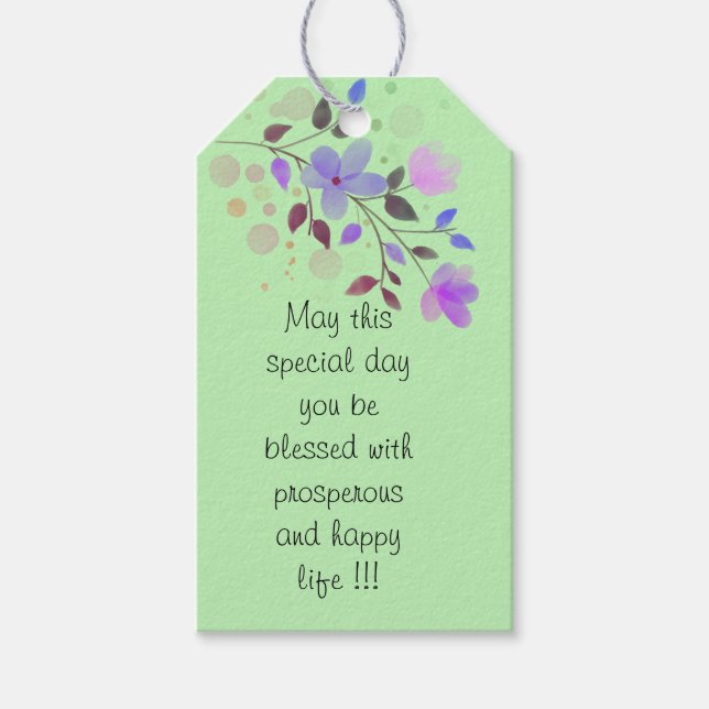 Wish Gift Tags (Front)