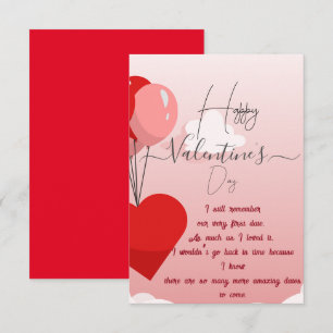 Wish Happy Valentine’s Day. Card