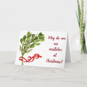 WISH I COULD USE MISTLETOE ALL YEAR CHRISTMAS CARD