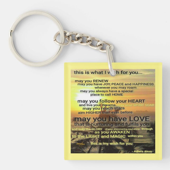 WISH Keychain by Adiela Akoo (Front)