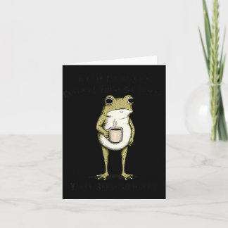 Wish Lacked Critical Thinking Skills Funny Frog Card