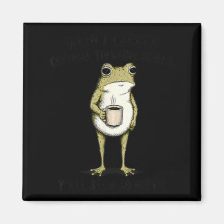 Wish Lacked Critical Thinking Skills Funny Frog Magnet