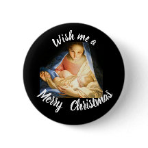 Wish me a Merry CHRISTmas button
