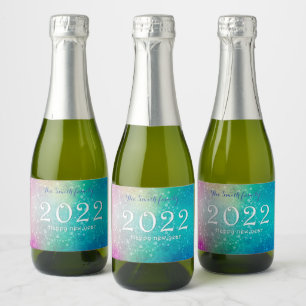 Wish someone a happy and successful new one champa sparkling wine label