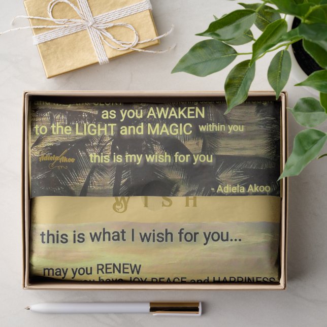 Wish Tissue Paper by Adiela Akoo (Gift)