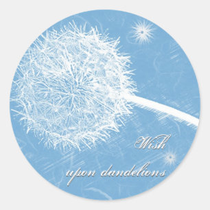 Wish upon a dandelion classic round sticker