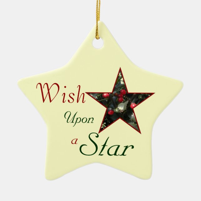 Wish Upon A Star Ornament (Front)