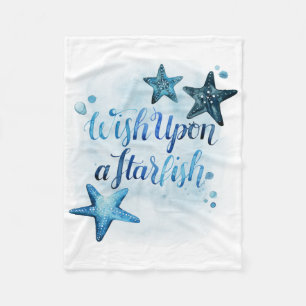 Wish Upon a Starfish Fleece Blanket