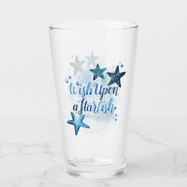 Wish Upon a Starfish Glass (Back)