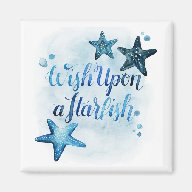 Wish Upon a Starfish Magnet (Front)