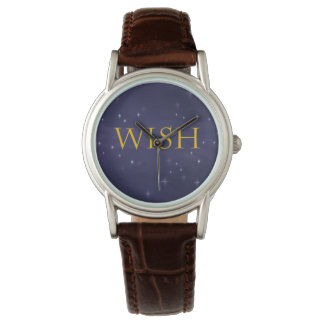 Wish Watch with Magical Night Sky Background