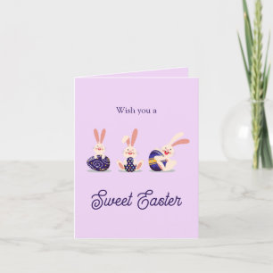 Wish you a happy easter holiday card