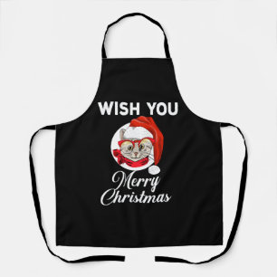 WISH YOU MERRY CHRISTMAS APRON