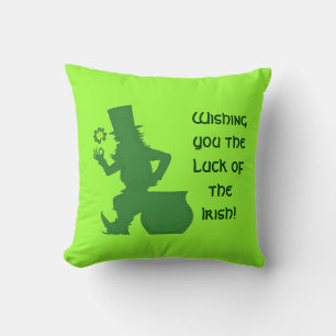 WISH YOU THE LUCK OF THE IRISH pillow