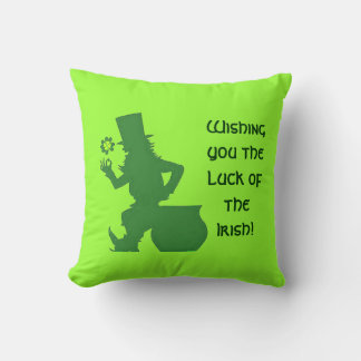 WISH YOU THE LUCK OF THE IRISH pillow