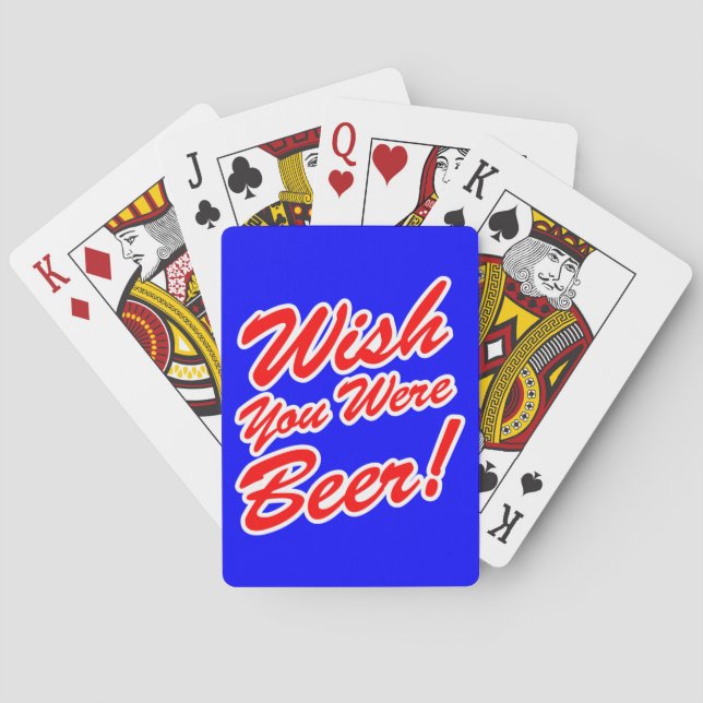 Wish You Were Beer! Playing Cards (Back)
