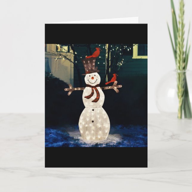 WISH YOU WERE HERE AT CHRISTMAS THIS YEAR HOLIDAY CARD (Front)