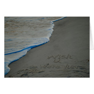 Wish you were here Beach card