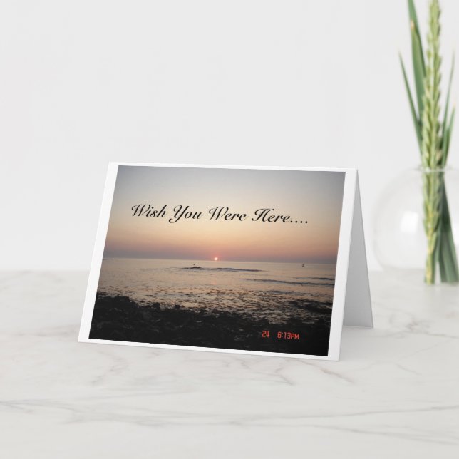 Wish You Were Here Card (Front)