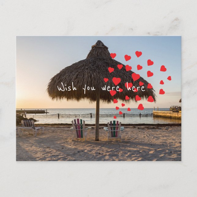 Wish you were here holiday postcard (Front)