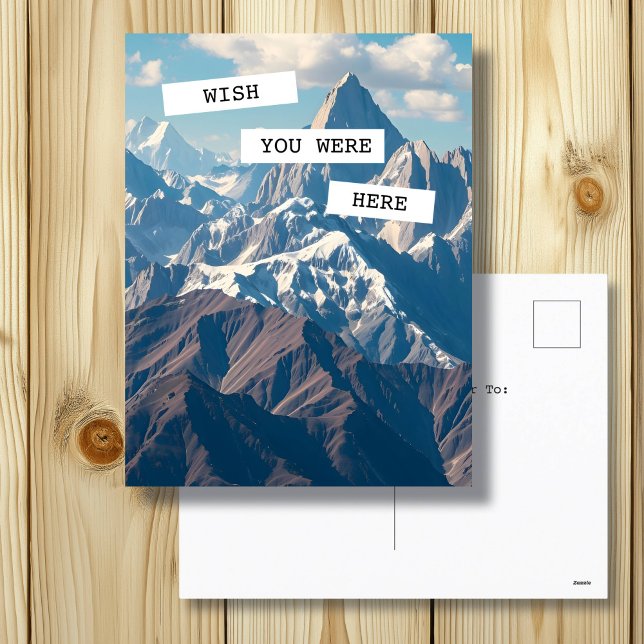 Wish You Were Here | Mountains  Postcard (Creator Uploaded)