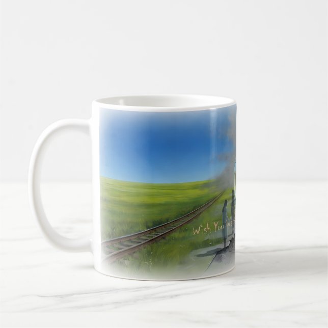 Wish You Were Here Surreal Memory Art Mug (Left)