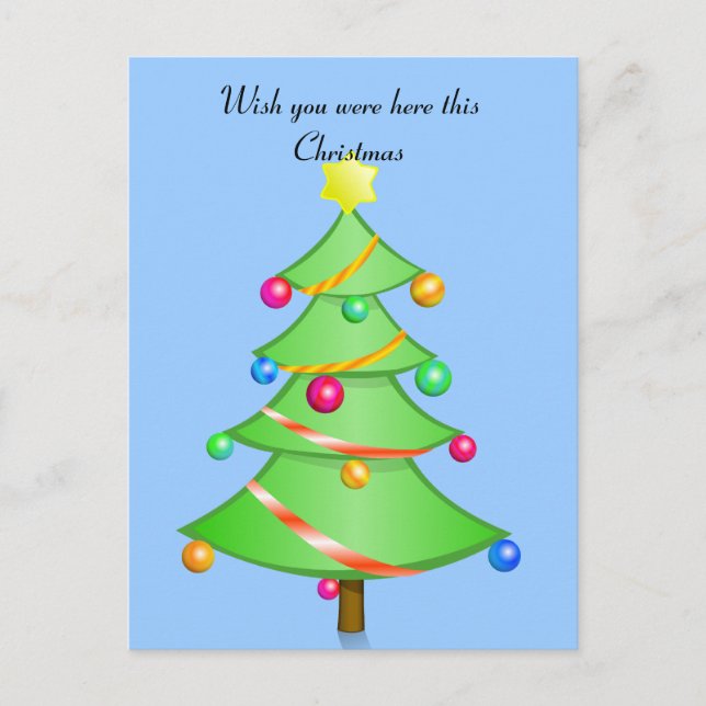 Wish you were here this Christmas Postcard (Front)