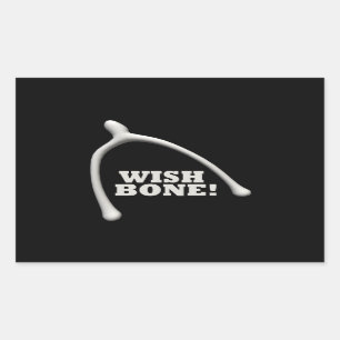 Wishbone Rectangular Sticker