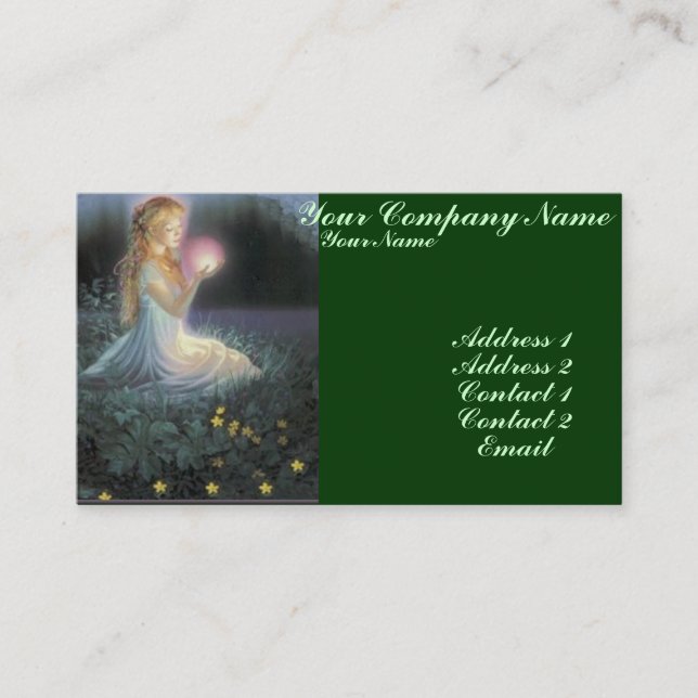 Wishes Amongst the Flowers Advice Card (Front)