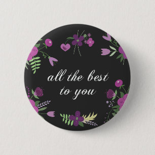 Wishes best you 6 cm round badge