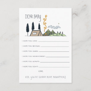 Wishes for Baby Advice Card Adventure Begins