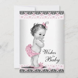 Wishes for Baby Card Baby Girl Shower