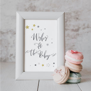 Wishes for baby   Gender Neutral Baby Shower Poster