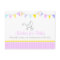 Wishes for baby - girl baby shower postcard