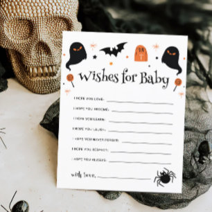 Wishes for Baby Halloween Baby Shower Game