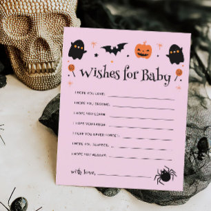 Wishes for Baby Halloween Witchy Baby Shower Game