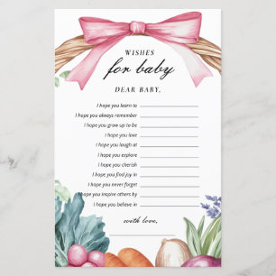 Wishes for Baby Locally Grown Baby Shower Game