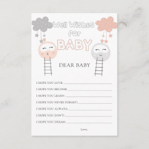 Wishes for Baby Pathway to the Moon Enclosure Card