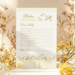 Wishes for baby Silly Goose Gender neutral card