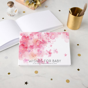 Wishes for Baby Spring Blooms Baby Shower Guest Book