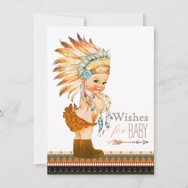 Wishes for Baby Wild and Free Baby Shower Invitation (Front)