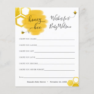 Wishes for our Honey Bee Baby Shower