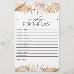 Wishes For The Baby Baby Shower