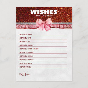 Wishes For The Baby Christmas Santa Baby Shower Postcard