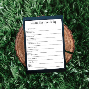 Wishes for the Baby Twinkle Little Star Bear  Invitation