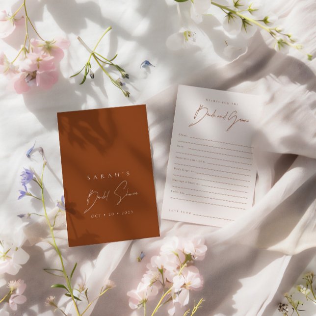 Wishes For The Bride & Groom Bridal Shower Game (Wishes For The Bride & Groom Bridal Shower Game)