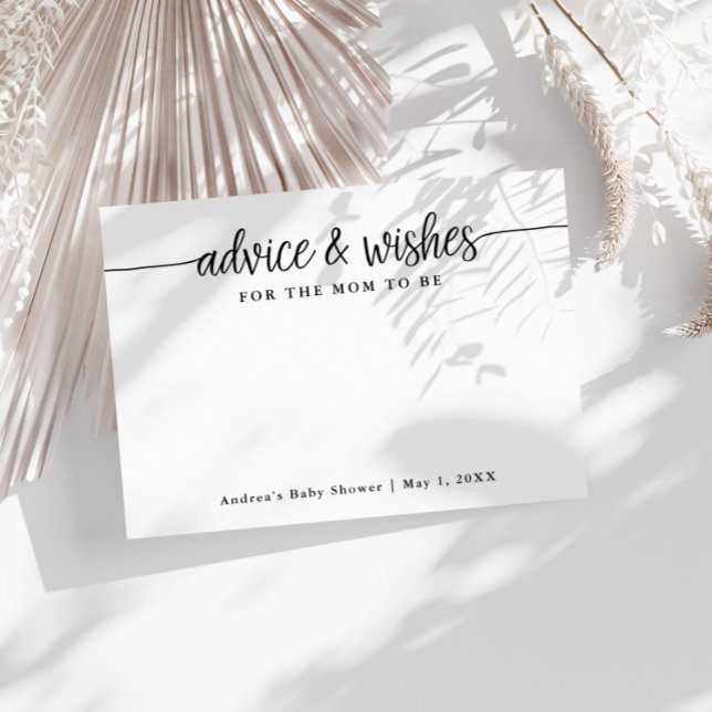 Wishes for The Mum to Be Advice Cards (Creator Uploaded)
