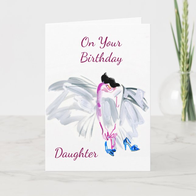 **WISHES FOR YOUR BIRTHDAY** **DAUGHTER*** CARD (Front)