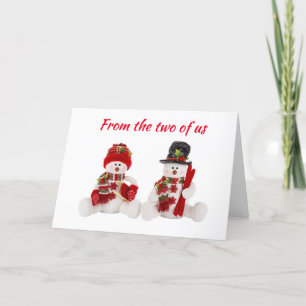 WISHES FROM THE "TWO OF US" HOLIDAY CARD