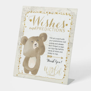 Wishes & Predictions Tabletop Sign